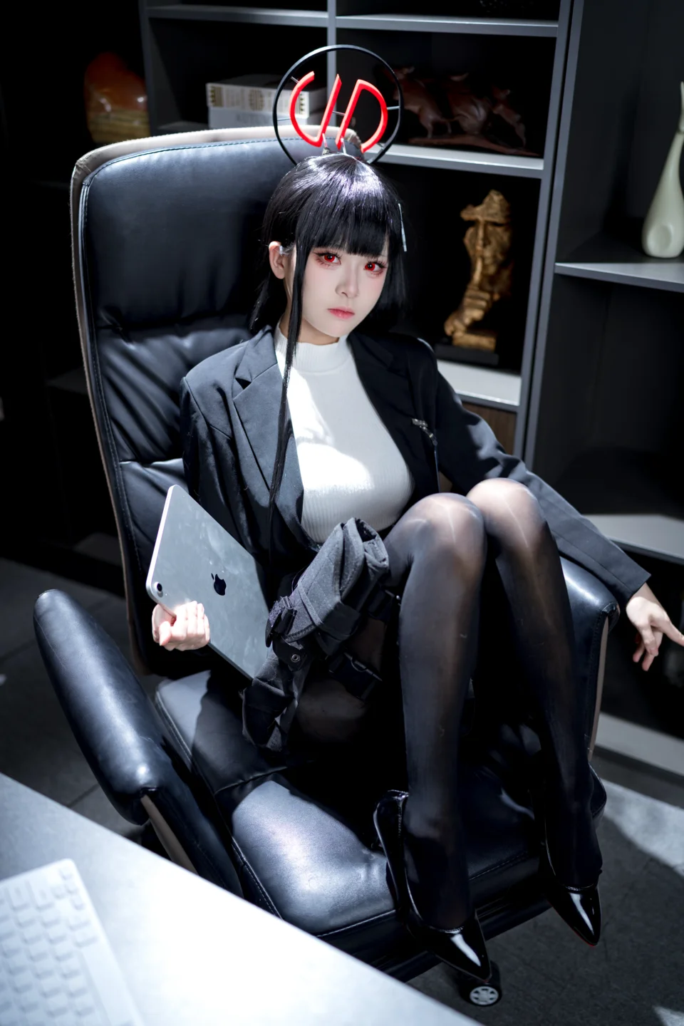 九柒喵 - No.026 蔚蓝档案 调月莉音 [64P-1.4GB] tg@simisebaisi 【丝足阁】006.webp